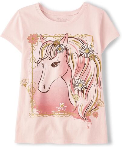 The Children's Place Girls' Short Sleeve Graphic T-Shirt in Saudi Arabia