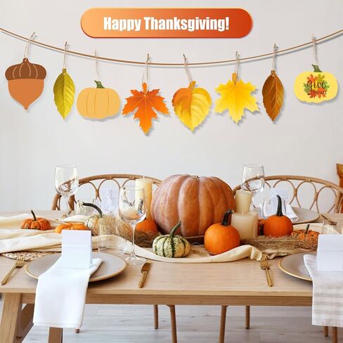 MixTeach 60 Pieces Thanksgiving Unfinished Wood Cutouts Fall Wooden Ornaments Maple Leaves Pumpkin Acorn Shapes Blank Hanging Slices with Holes for Autumn Halloween Thanksgiving Harvest DIY Crafts in Saudi Arabia