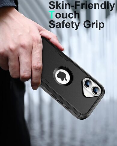 for iPhone 17 Case with Belt Clip Holster, Compatible with Magsafe, Military-Grade Protection,2X Screen Protector,Heavy Duty Cover for iPhone 17,Black in Kuwait