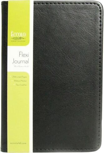 Eccolo Flexi Journal, 4" x 6", 256 Pages (128 Sheets), Black in Saudi Arabia