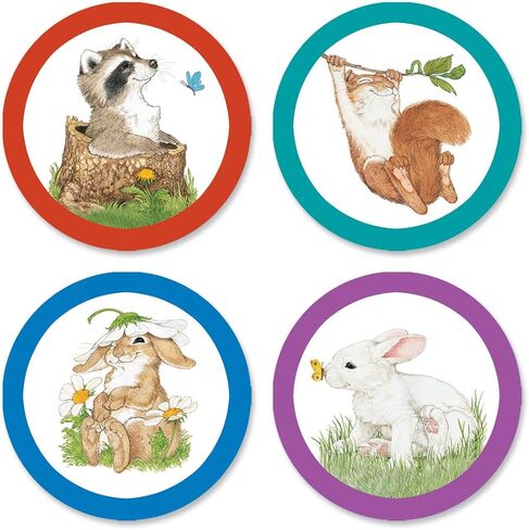 Current Watercolor Floral Seals (4 Designs) - Set of 24 Envelope Stickers, 1.5 inches Diameter, for Cards, Presents, and Crafts in Saudi Arabia
