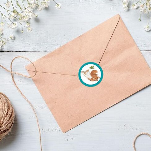 Current Watercolor Floral Seals (4 Designs) - Set of 24 Envelope Stickers, 1.5 inches Diameter, for Cards, Presents, and Crafts in Saudi Arabia