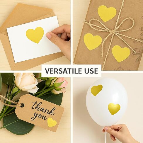 Heart Stickers - 500Pcs 1.5Inch Valentines Day Heart Stickers Glitter Colored Heart-Shaped Sticker for Kid Reward Classroom Self-Adhesive Love Incentive Sticker for Envelope Birthday Wedding in Kuwait