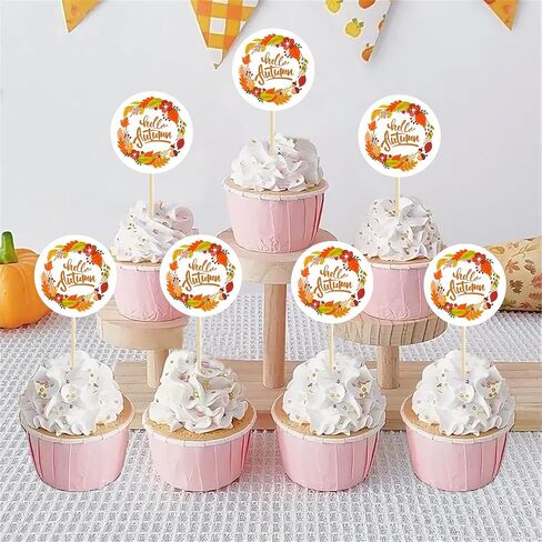 360 PCS Hello Fall Stickers for Envelopes, Round Hello Autumn Stickers for Kid Candy Bags Envelope Seals Gifts Card Fall Autumn Harvest Thanksgiving Party Favors Decoration, 1.5 in in Saudi Arabia