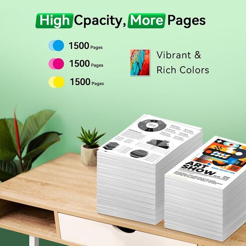 951XL حبر خراطيش حبر اللون استبدال حزمة التحرير والسرد HP 951 حبر خراطيش متوافقة مع OfficeJet Pro 8600 8610 8620 8630 8625 8615 8100 8110 الطابعة (Cyan Magenta Yellow) 3 pack) in Kuwait