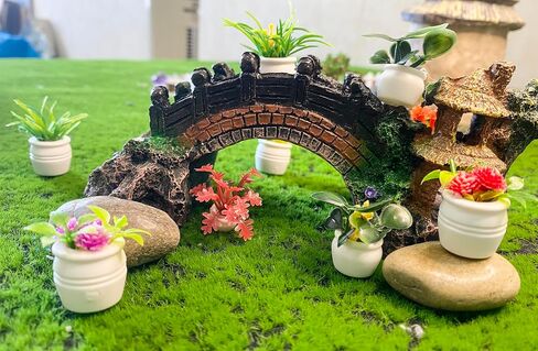 24 PCS Mini Cactus Decor for Dollhouse Resin Tiny Cactus for Crafts Micro Miniature Cactus for Fairy Garden Dollhouse Micro Micro Decoration (A) in Kuwait