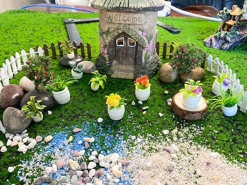 24 PCS Mini Cactus Decor for Dollhouse Resin Tiny Cactus for Crafts Micro Miniature Cactus for Fairy Garden Dollhouse Micro Micro Decoration (A) in Kuwait