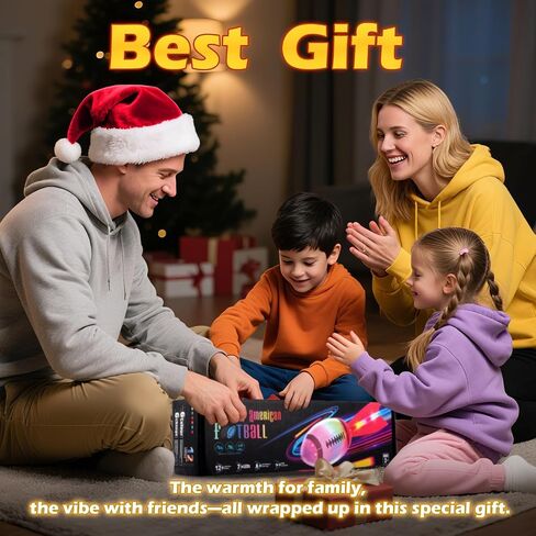 Foam Glow in The Dark Football, LED Light Up Football, Color-Changing Sports Outdoor Toys for Kids 8 9 10 11 12 Summer&Birthday Gifts for Boys 8-12 in Saudi Arabia