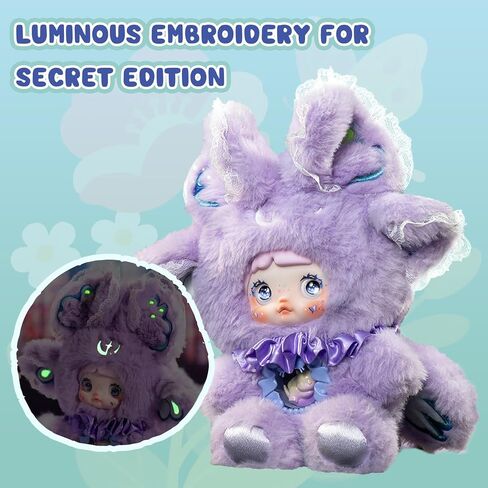 Fantasy World Series Plush Blind Box - 3 Expressions Adorable Mystery Plush Toys for Collectors - 8.3IN Random Surprise Doll with Unique Designs, 1PCS(1 of 7 Possible Styles) in Saudi Arabia