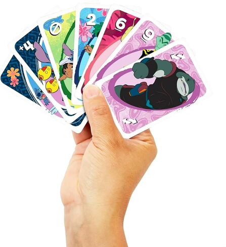 مجموعة ألعاب البطاقات UNO Stitch - حزمة مع Disney Uno Deck for Kids Plus Stickers ، المزيد | لعبة ليلو وروتيتش بطاقة للأطفال ، ليلة لعبة العائلة in Saudi Arabia