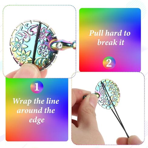 2 PCS Yarn Cutter Pendants Thread Cutter Pendants, Vintage Metal Yarn Cutters Thread Snips Round Floral Design Craft Cutting Tools Sewing Scissors for DIY Sewing and Knitting (Dazzle Color) in Saudi Arabia