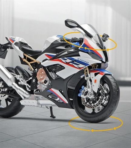 نموذج دراجة نارية من Makutu لـ S1000RR 1: 9 نماذج نارية نارية الصوت هدية دراجة للدراجة المعدنية الجماعية الجماعية in Saudi Arabia
