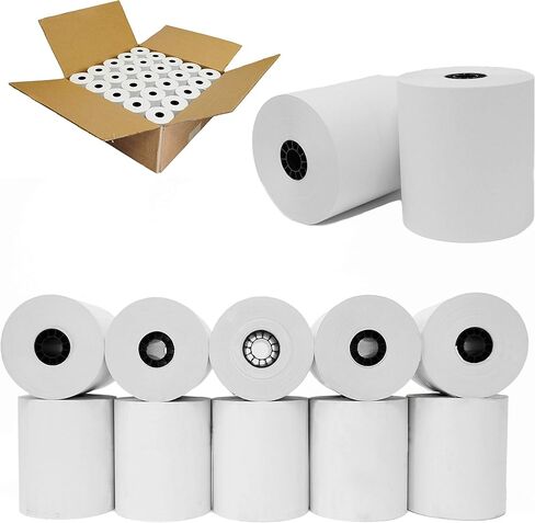 (25 رولز) 2 1/4 × 230 قدمًا من الورق الحراري 1-PLY BPA الشريط النقدي الحرة الشديدة 01PU ، 01PU ، ER-A520 ، ER-A530 ، UP-700 ، XE-A201 ، XE-A202 ، XE-A302 CBM262 ، CBM270 in Saudi Arabia