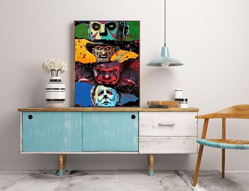 مجموعات فنون الماس المظلمة للبالغين مجموعات الطلاء القوطية للقودية للمبتدئين البالغين ، 5D DIY مثقاب كامل رينستون جو الأحجار الكريمة اللوحات لديكور الجدار المنزلي 12 x16inch in Saudi Arabia