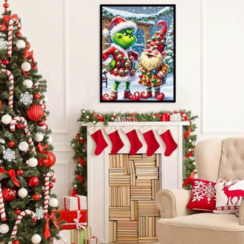 CEUHROG Christmas Diamond Painting Kits for Adults - 5D Snowman Diamond Art Kits for Adults Beginner, DIY Full Drill Crystal Rhinestone Embroidery Craft Kits for Home Wall Decor Gifts 12x16inch in Kuwait