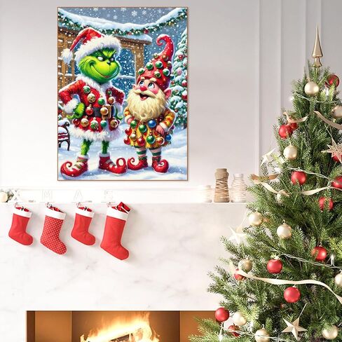 CEUHROG Christmas Diamond Painting Kits for Adults - 5D Snowman Diamond Art Kits for Adults Beginner, DIY Full Drill Crystal Rhinestone Embroidery Craft Kits for Home Wall Decor Gifts 12x16inch in Kuwait