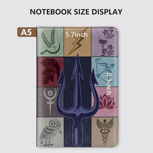 معسكر Half Blood Gift Camp Half Blood Leather Journal Noteboor for Book Flying Horse Gift Percy Fans Gift Percy Movie Gift Mythology Gift (خلفك) in Saudi Arabia