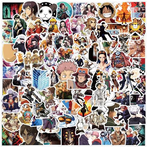 50pcs My Hero Academia Stickers for Kids, Cool Waterproof Vinyl Decal for Teen Adult Boy Laptop, Travel Case, Phone, Bike, Water Bottle, Guitar, Computer, Skateboard (MHA) in Saudi Arabia