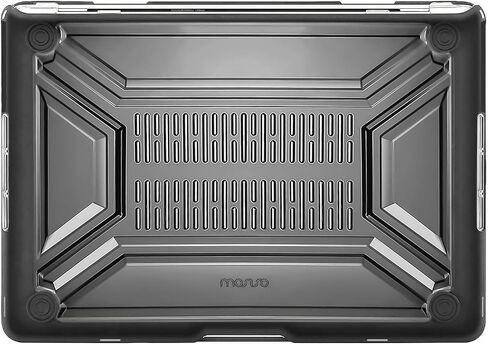 MOSISO Compatible with MacBook Pro 13 inch Case M2 2025 2024 2023 2022 2021 2020 A2338 M1 A2289 A2251, Heavy Duty Plastic Hard Shell Case with TPU Bumper&Keyboard Cover&Screen Film, Black in Saudi Arabia