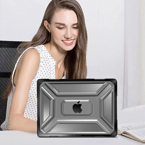 MOSISO Compatible with MacBook Pro 13 inch Case M2 2025 2024 2023 2022 2021 2020 A2338 M1 A2289 A2251, Heavy Duty Plastic Hard Shell Case with TPU Bumper&Keyboard Cover&Screen Film, Black in Saudi Arabia