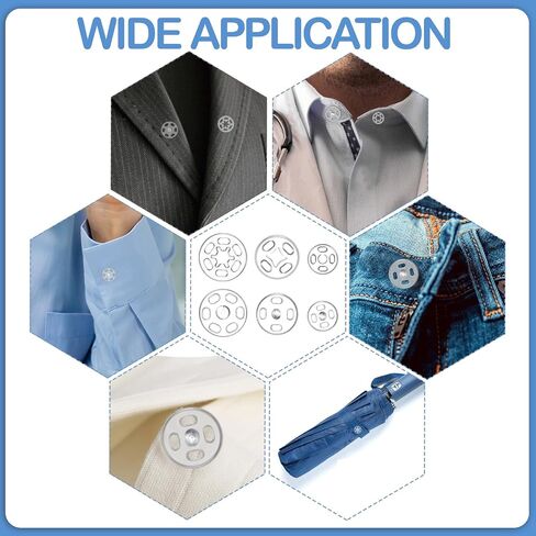 150pcs لقطات واضحة للخياطة ، 7 مم/10 مم/15 مم لكل 50 مجموعة من اللقطات المستديرة البلاستيكية للملابس القميص سراويل على الظهر الخياطة ، السحابات زر لسترات الجينز معاطف الجينز معاطف in Kuwait