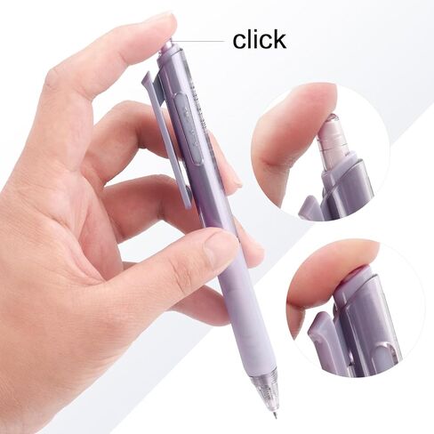 NNY Gel Pens Black Ink Pen 0.5mm مع قبضة راحة للكتابة السلسة والمدرسة والمكاتب (6 عبوات) in Kuwait