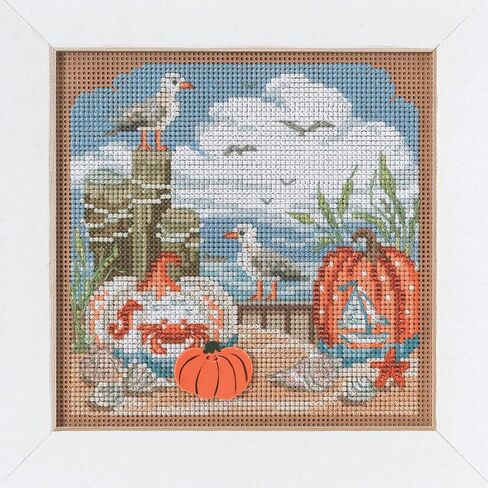 Mill Hill Fall Beach Beaded Cross Cross Stitch Kit 2022 Buttons & Beads Autumn MH142225 in Saudi Arabia