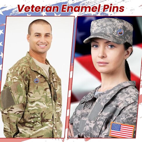 100 Pcs Veteran Day label Pins Bulk Military Lapel Pin Veteran Christmas Gifts Flag Hat Pins for US Veterans Day in Saudi Arabia