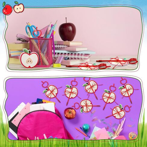 TAOBARY 12 SET Apple على شكل Apple معلم مع قلم لهدايا المعلمين من الطلاب ، شكرًا لك هدايا لعطلة عيد الميلاد في فصل المكتب المدرسي إلى اللوازم المدرسية in Kuwait