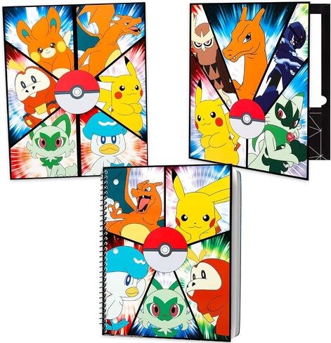 Pokemon Back to School for Kids - حزمة 11 قطعة مع مجلدات Pikachu ، دفتر ملاحظات ، أقلام الرصاص ، المرجعية ، الملصقات ، وأكثر من | اللوازم المدرسية نينتندو in Saudi Arabia