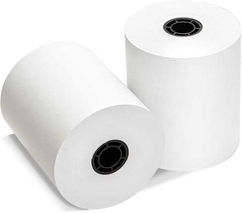 200 Rolls 2 1/4 "× 60 'لفائف الورق الحراري يناسب جميع آلة خصم بطاقة الائتمان Verifone Ingenico Square Clover Moneris TD Elavon Diameter 40mm Core 17mm 2.25 × 60 قدمًا. in Saudi Arabia