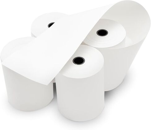 200 Rolls 2 1/4 "× 60 'لفائف الورق الحراري يناسب جميع آلة خصم بطاقة الائتمان Verifone Ingenico Square Clover Moneris TD Elavon Diameter 40mm Core 17mm 2.25 × 60 قدمًا. in Saudi Arabia