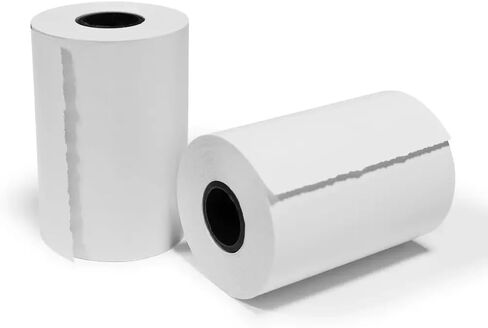 200 Rolls 2 1/4 "× 60 'لفائف الورق الحراري يناسب جميع آلة خصم بطاقة الائتمان Verifone Ingenico Square Clover Moneris TD Elavon Diameter 40mm Core 17mm 2.25 × 60 قدمًا. in Saudi Arabia