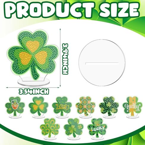 Doublefill 9 PCs مضيئة عيد الميلاد الماس اللوحة الطاولة ديكور ديكور مزدوج من جانب عيد الميلاد الماس الماس للبالغين توهج في القطع المركزية لعيد الميلاد المظلمة لجهاز سطح المكتب DIY على الطاولة in Saudi Arabia