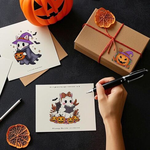 Globleland Halloween Animals Clear Stamps للبطاقات التي تصنع القطط الهالوين القطط شفافة ختم القرع سيليكون ختم لتصوير ألبوم DIY Scrapbooking Decor in Saudi Arabia