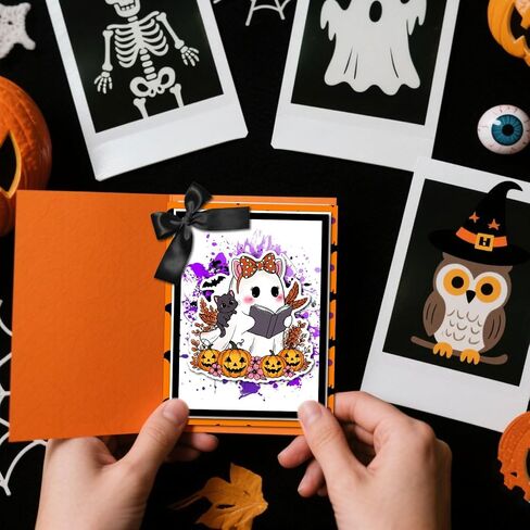 Globleland Halloween Animals Clear Stamps للبطاقات التي تصنع القطط الهالوين القطط شفافة ختم القرع سيليكون ختم لتصوير ألبوم DIY Scrapbooking Decor in Saudi Arabia