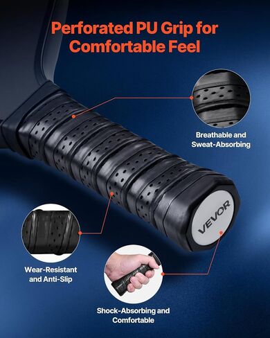 مجداف Vevor Pickleball ، T700 Carbon Fiber Surface & Honeycomb Core ، Pickleball Paddle مع زيادة القوة والتحكم في كرة المخلل للبالغين والرجال والنساء ، الأطفال in Saudi Arabia
