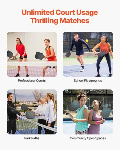مجداف Vevor Pickleball ، T700 Carbon Fiber Surface & Honeycomb Core ، Pickleball Paddle مع زيادة القوة والتحكم في كرة المخلل للبالغين والرجال والنساء ، الأطفال in Saudi Arabia