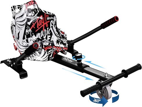 Hiboy HC-01 مرفق مقعد Hoverboard لمدة 6.5 "8" 8.5 "10" Hoverboards ، سهلة التجميع ومرفق عربات التي تجرها الدواب قابلة للتعديل ، ملحق Hoverboard Go Kart للأطفال والكبار in Kuwait