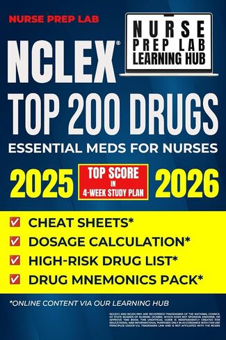 NCLEX TOP 200 DRUGS: Pharmacology Power Pack for Nurses in Saudi Arabia