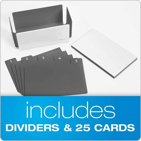 Oxford at Hand Note Card Organizer, 25 Dot Grid Cards, Shoreline Blue, 1 Each (3342016) in Saudi Arabia