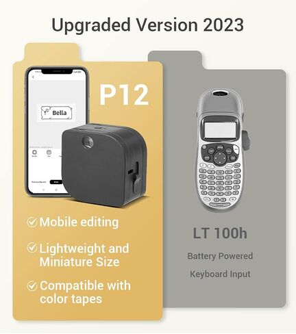 Phomemo Bluetooth Inkless Label Printer - Mini Label Maker with Tape Satin Ribbon for Gift, Wedding, Craft Work for Office Home Organization, Small Label Maker with Multiple Templates in Saudi Arabia