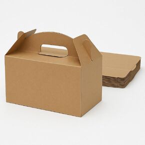 12pack حفلة كبيرة الحفلات الصناديق ، صناديق علاج Kraft ، (9.45 * 5 * 5 ") ، صناديق جيدة جيدة ، صناديق هدايا الجملون مع مقابض ، صناديق الحلوى للأطفال عيد ميلاد الطفل حفل زفاف عيد ميلاد عيد الميلاد. in Kuwait