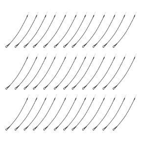 100pcs حلقة سلك الشبل الأمنية للوقاية من فقدان العلامة ، كابل الأسود ليس السرور للتجزئة والسوبر ماركت ، سلك فولاذي 8 بوصات وبلاستيك ، يسهل تثبيته in Kuwait