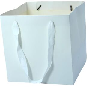 JUNESHE Red Gift Bags with Handles &Tissue Paper, 12 Pack Red Paper Bags, 5.9x5.9x5.9 inch Birthday, Wedding Kraft Bags Bulk, Square Gift Bags Small Size in Kuwait