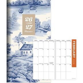 TF Publishing 2026-2027 Vintage Blooms Small Monthly Pocket Planner with 2 Page Large Calendar Grid and Lined Notes Section - 2 Year Pocket Calendar 2026-2027 Perfect for Purse - 3.5in x 6.5in in Kuwait