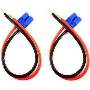 WST EC8 إلى 4MM BANANA PLUT PLUT BATTER RC موصل محول كبل الرصاص الرصاص (30 سم / 10AWG) × 2 أجهزة الكمبيوتر in Kuwait
