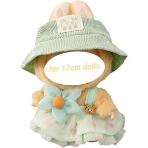 ملابس لـ Labubu ، ملابس Big Into Energy Labubu ، 3pc تنورة مقدمة لثلاثي إكسسوارات زفاف سعة 17 سم in Kuwait