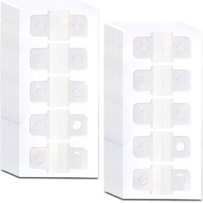 300 Pcs Sturdy Ring Binder Stickers, Clear Self-Adhesive Hole Reinforcement Tabs for Documents, Photos, Postcards - Heavy Duty Plastic Hanging Tabs for Office, School, and Retail Display Organizer in Kuwait