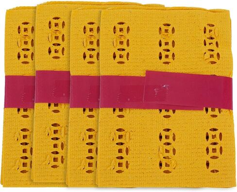Ancestor Money, Joss Paper, Ancestor Money to Burn Incense Paper Yellow Hell Money for Tomb-Sweeping Day Honor Ancestors (120pcs) in Saudi Arabia